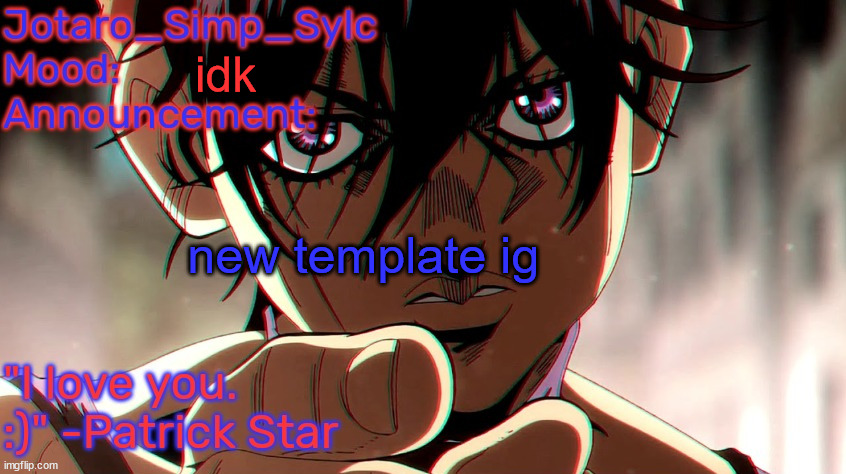 narancia temp by TFP | idk; new template ig | image tagged in narancia temp by tfp | made w/ Imgflip meme maker