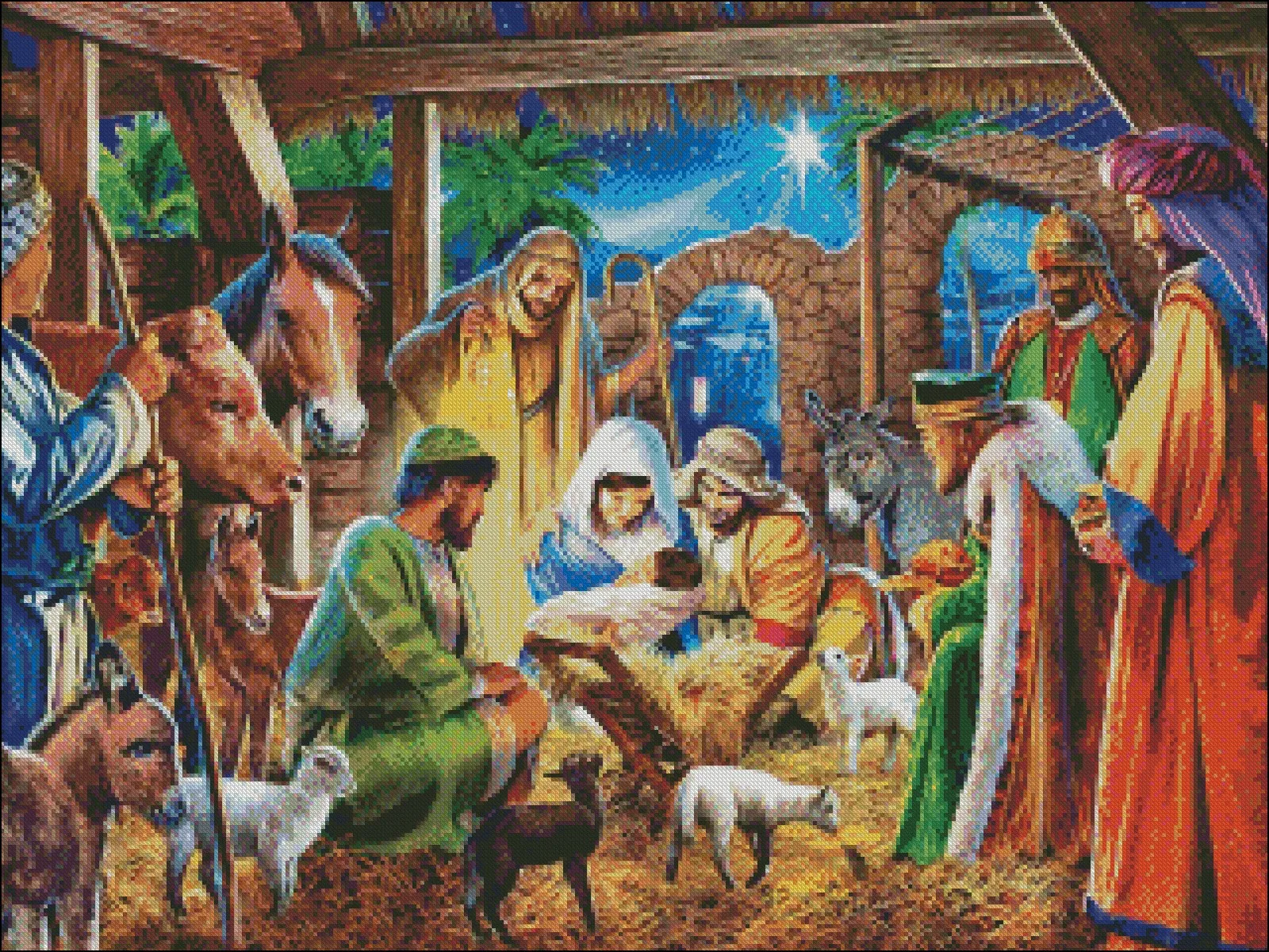 High Quality Away in a Manger Blank Meme Template