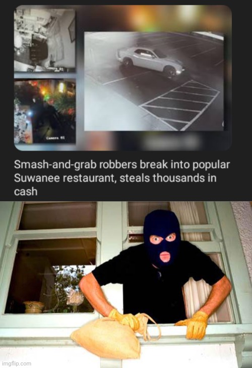 Suwanee restaurant | image tagged in karma thief,cash,restaurant,memes,robbery,rob | made w/ Imgflip meme maker