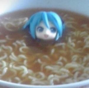 High Quality noodles miku Blank Meme Template