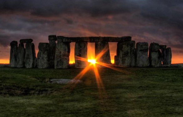 High Quality Winter Solstice at Stonhenge Blank Meme Template