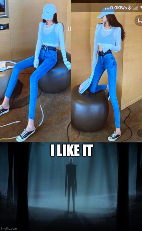 Streeetch | I LIKE IT | image tagged in slenderman,stretch,bad photoshop,task failed successfully | made w/ Imgflip meme maker