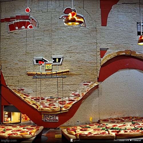 Just a normal pizzeria :) | made w/ Imgflip meme maker