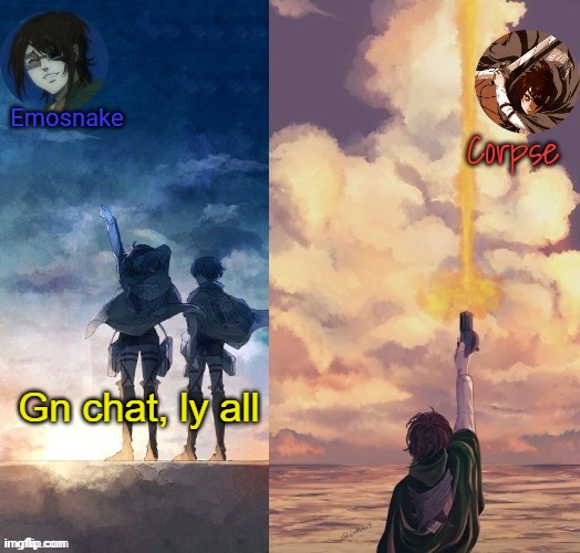 Shared Hange template | Gn chat, ly all | image tagged in shared hange template | made w/ Imgflip meme maker