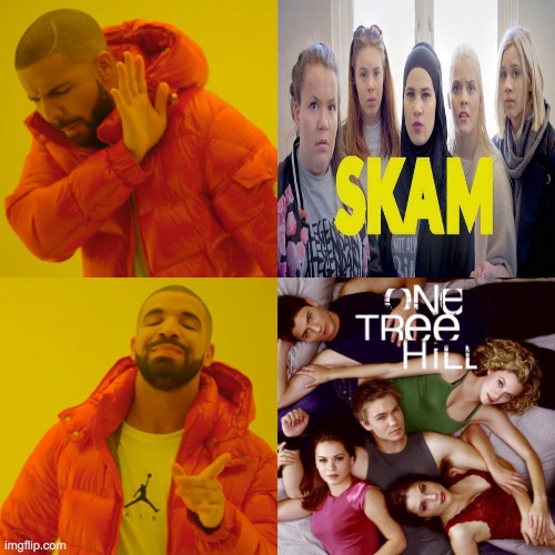 Fuc Skam | image tagged in memes,drake hotline bling | made w/ Imgflip meme maker
