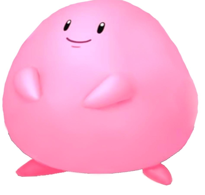 Chansey into Kirby Blank Meme Template