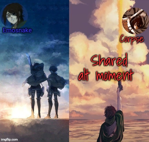 The first one I've seen in years | Shared alt moment | image tagged in shared hange template | made w/ Imgflip meme maker