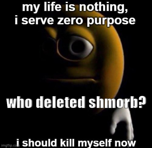 ltg was right | who deleted shmorb? | image tagged in ltg was right | made w/ Imgflip meme maker