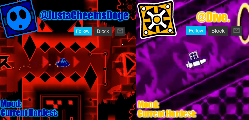 JustaCheemsDoge & Dive. Annoucement Template Blank Meme Template