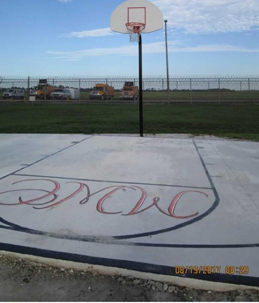 High Quality Prison Basketball Court Blank Meme Template