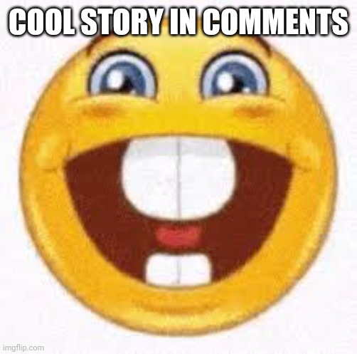 dumbass emoji | COOL STORY IN COMMENTS | image tagged in dumbass emoji | made w/ Imgflip meme maker