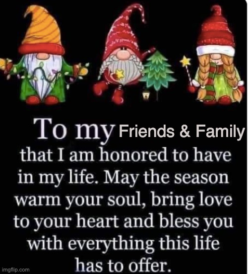 Happy Holidays | Friends & Family | image tagged in christmas,happy holidays,friends,family | made w/ Imgflip meme maker