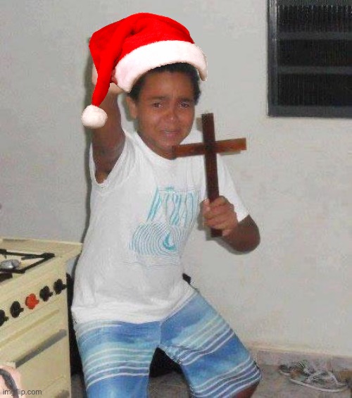 kid with cross | image tagged in kid with cross | made w/ Imgflip meme maker