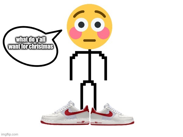 yes | what do y'all want for christmas | image tagged in flushedemojiuser announcement template | made w/ Imgflip meme maker