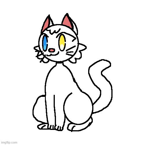 First post of this stream (I drew a cat) | image tagged in drawing,cat | made w/ Imgflip meme maker