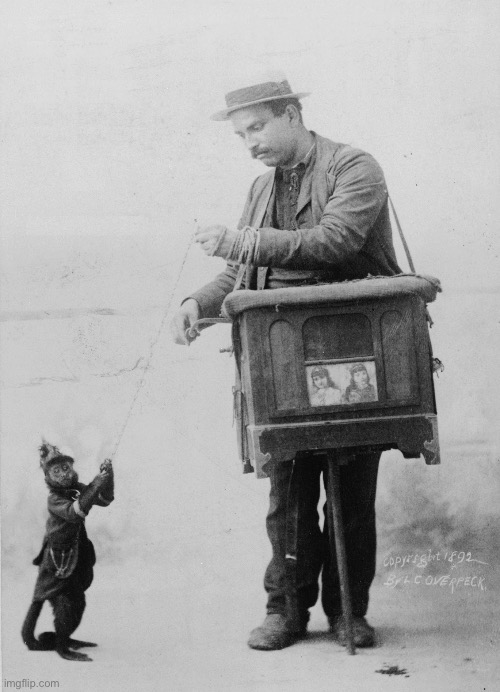 Organ Grinder | image tagged in organ grinder | made w/ Imgflip meme maker