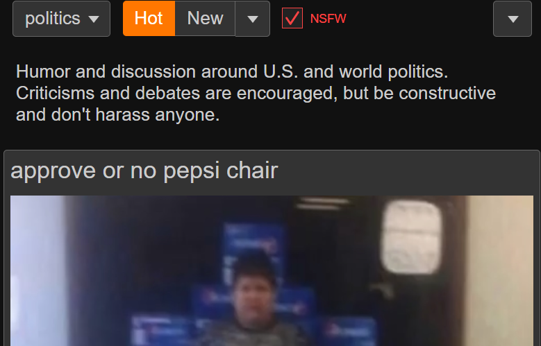 approve or no pepsi chair Blank Meme Template