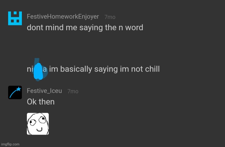 i tried so hard to impress iceu when he followed me :skull: :skull: | made w/ Imgflip meme maker