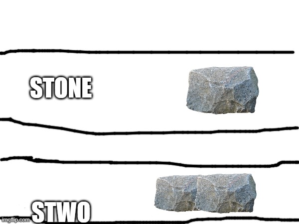 stree in my next | STONE; STWO | image tagged in stoned | made w/ Imgflip meme maker