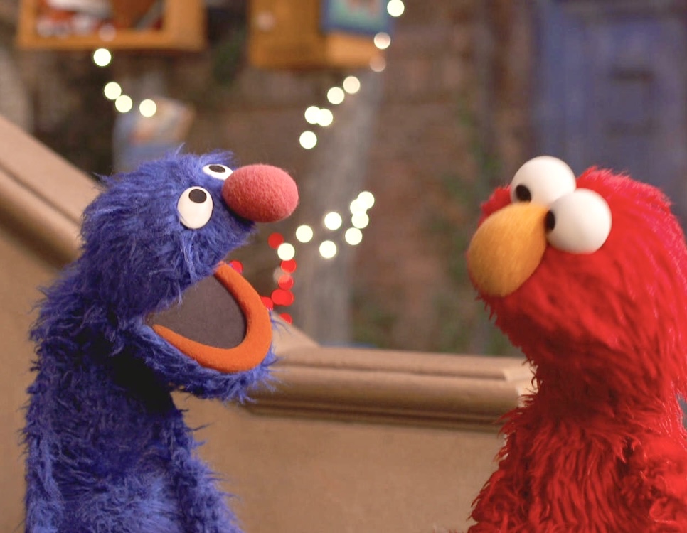 Grover and Elmo Blank Meme Template