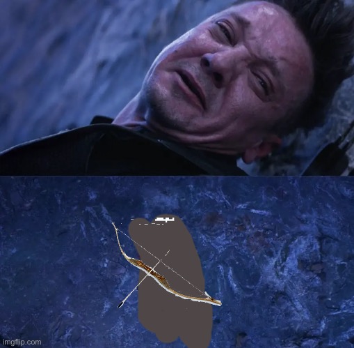 Why didn’t he chuck his bow down the cliff | made w/ Imgflip meme maker