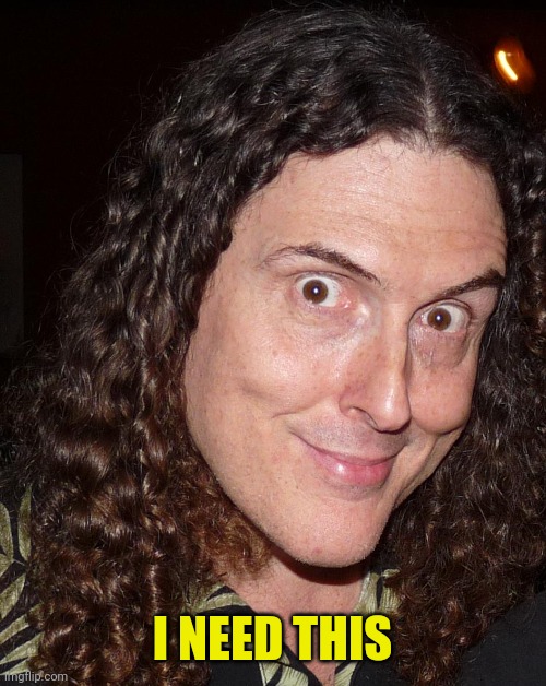 Weird Al Yankovich | I NEED THIS | image tagged in weird al yankovich | made w/ Imgflip meme maker