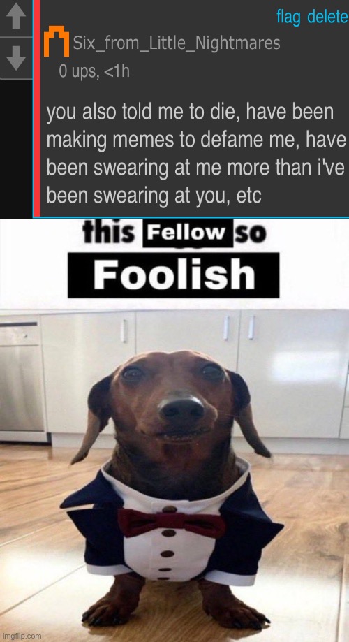 This fellow is so foolish | image tagged in this fellow is so foolish | made w/ Imgflip meme maker