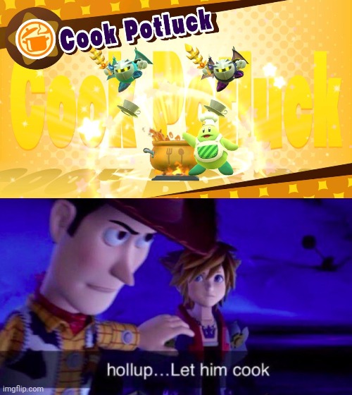 LET BRO COOK | image tagged in memes,kirby,chef | made w/ Imgflip meme maker