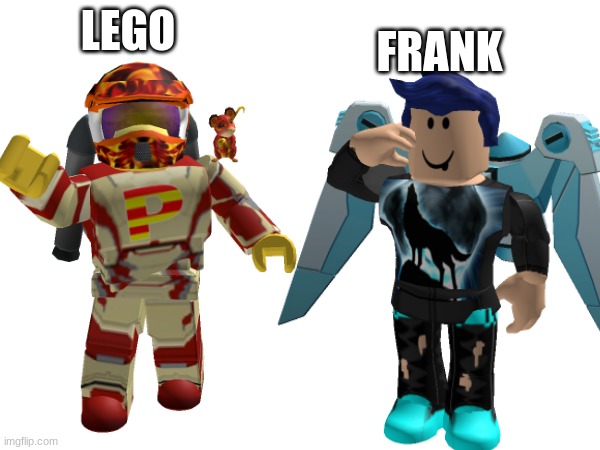 Lego and Frank just doing poses Blank Meme Template