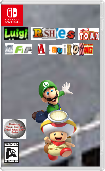 Luigi pushed toad Blank Template - Imgflip