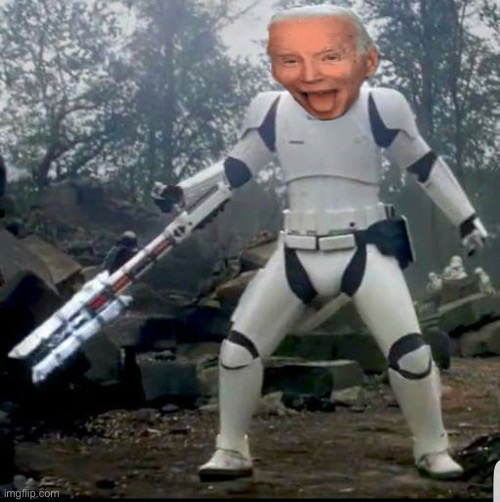 No context | image tagged in storm trooper swordsman | made w/ Imgflip meme maker