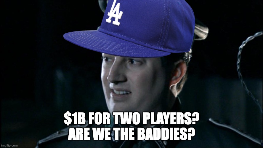 Are we the baddies? | $1B FOR TWO PLAYERS?
ARE WE THE BADDIES? | image tagged in are we the baddies | made w/ Imgflip meme maker