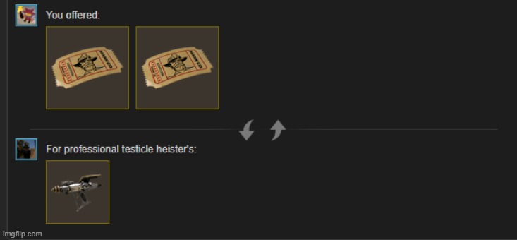 proof im alive | image tagged in hey im back,tf2,trade offer | made w/ Imgflip meme maker