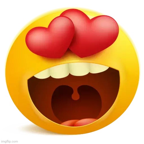 heart eyes emoji | image tagged in heart eyes emoji | made w/ Imgflip meme maker