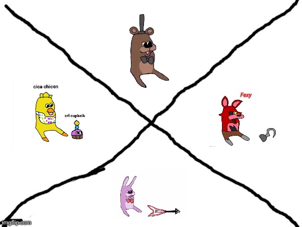 I have made a new flag | image tagged in fnaf,flag | made w/ Imgflip meme maker