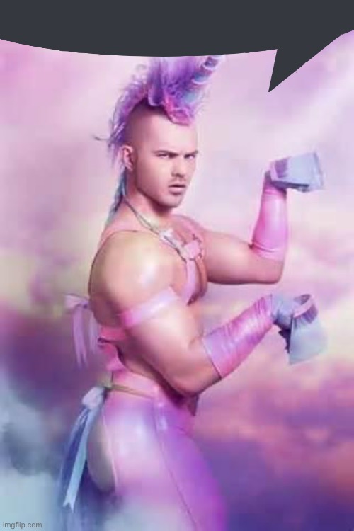 Speech bubble | image tagged in gay unicorn | made w/ Imgflip meme maker