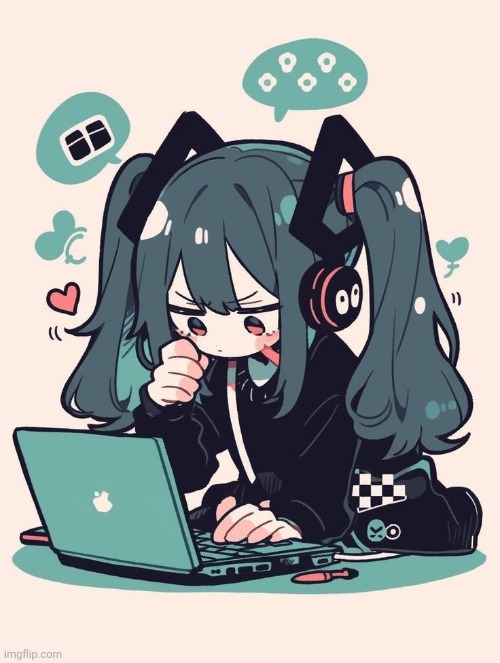Why is this template so fucking relatable | image tagged in another alt lucky miku temp | made w/ Imgflip meme maker