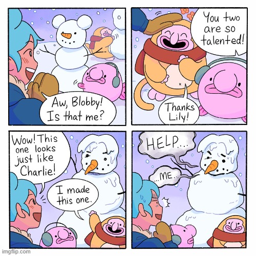 image tagged in monkey,snowman,help,blobfish | made w/ Imgflip meme maker