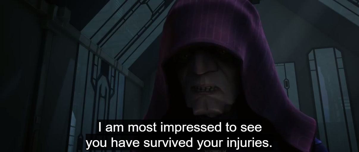 I am most impressed to see that you have survived your injuries Blank Meme Template