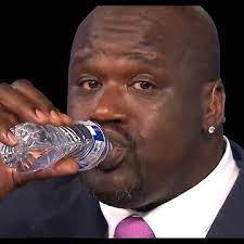 High Quality shaq drinking Blank Meme Template