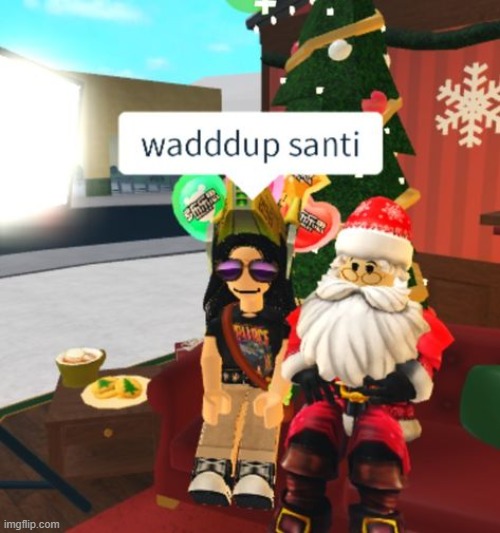 Merry Christmas eve eve everyone! | image tagged in roblox,roblox meme,merry christmas,christmas,santa,oh wow are you actually reading these tags | made w/ Imgflip meme maker