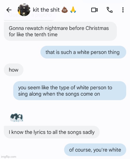 im sorry to all of the NMBC fans but thats hella white. u do u | made w/ Imgflip meme maker