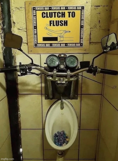 clutch to flush | image tagged in e,mojo dojo casa house | made w/ Imgflip meme maker