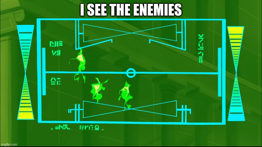 spy gun | I SEE THE ENEMIES | image tagged in spy gun | made w/ Imgflip meme maker