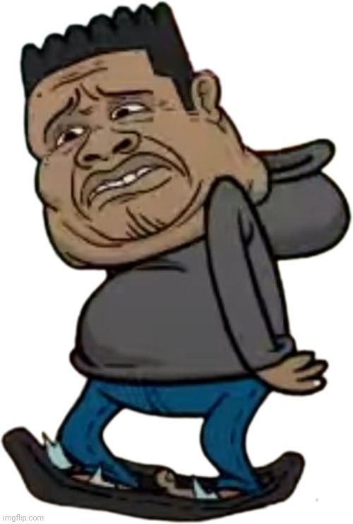 I love how Mike looks like he's just done with life in this picture despite being on a broken scale | made w/ Imgflip meme maker