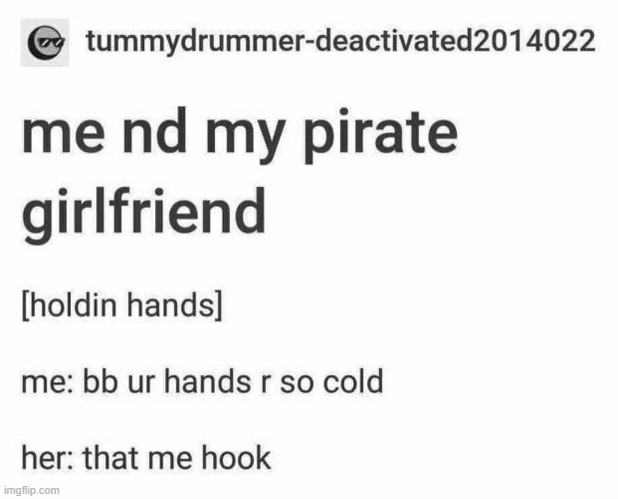 pirate gf | made w/ Imgflip meme maker