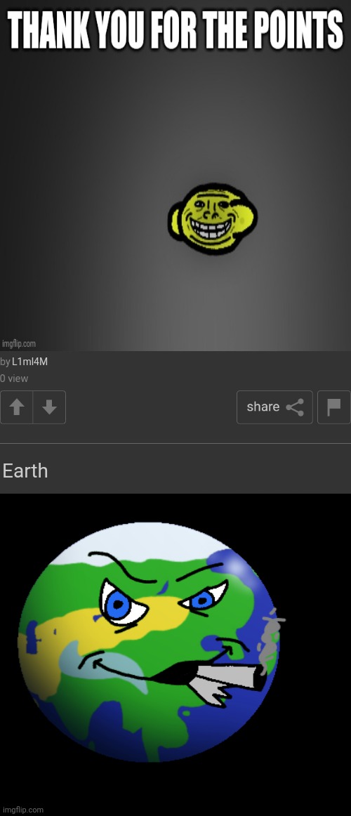 Troll lemon | L1ml4M; Earth | image tagged in two posts | made w/ Imgflip meme maker