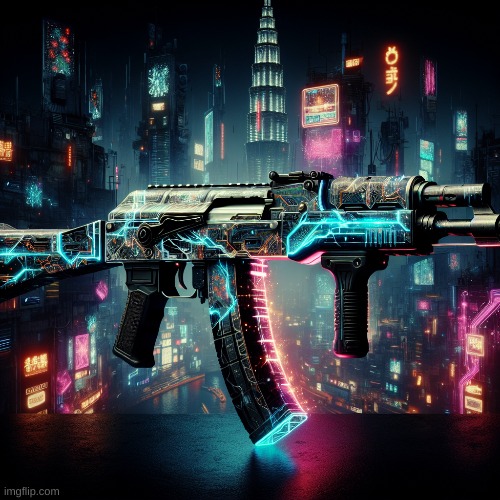 futuristic ak | made w/ Imgflip meme maker