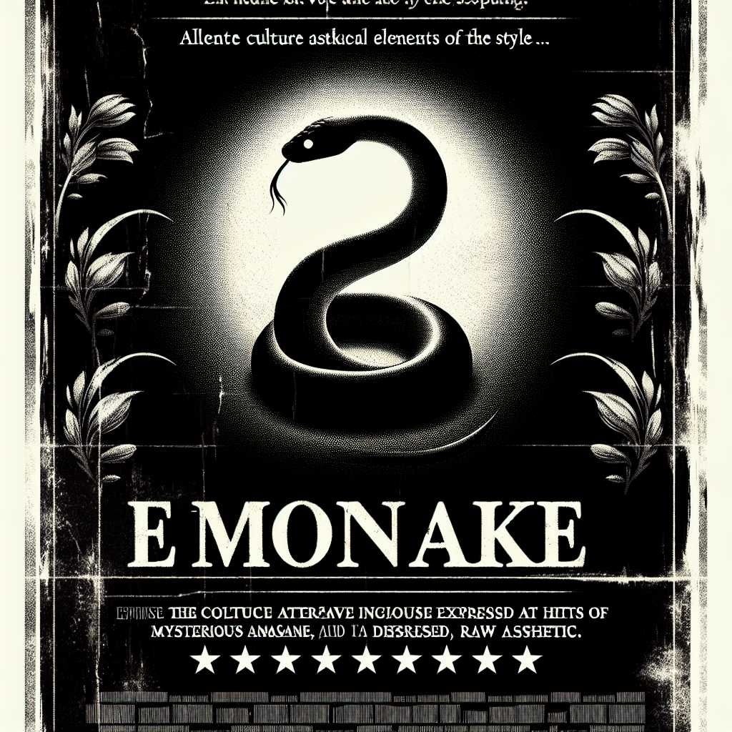 A poster for a movie called Emosnake Blank Meme Template