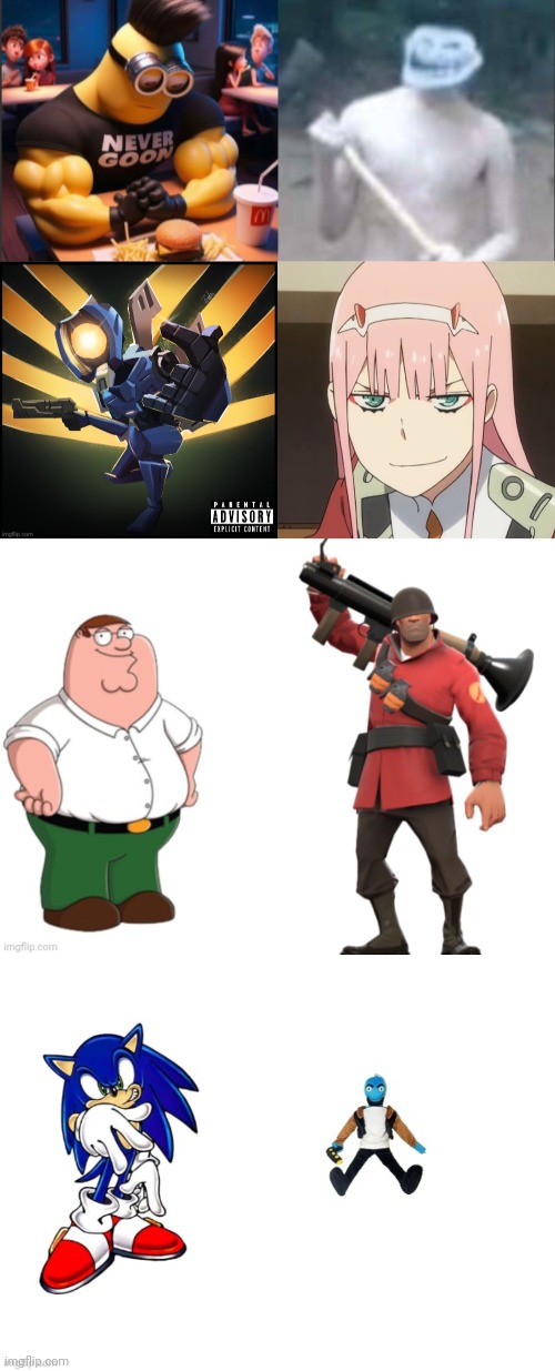 So I have to make a fusion of each of these sets and then after I have to make an amalgamation | made w/ Imgflip meme maker